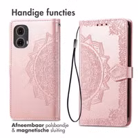 imoshion Mandala Bookcase Motorola Moto G85 - Rosé Goud