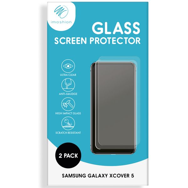 imoshion Screenprotector Gehard Glas 2 pack Samsung Galaxy Xcover 5