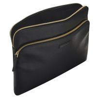 dbramante1928 Paris+ Sleeve - Laptop hoes 14 inch - Echt leer - MacBook Pro 14 inch - Night Black