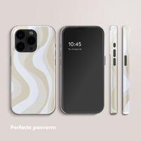 Selencia Vivid Backcover met MagSafe Apple iPhone 15 Pro - Desert Waves Beige