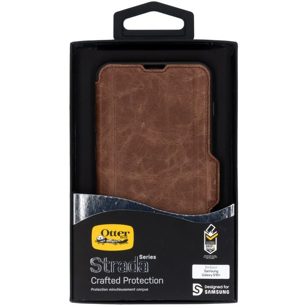 OtterBox Strada Bookcase Samsung Galaxy S10 Plus - Bruin