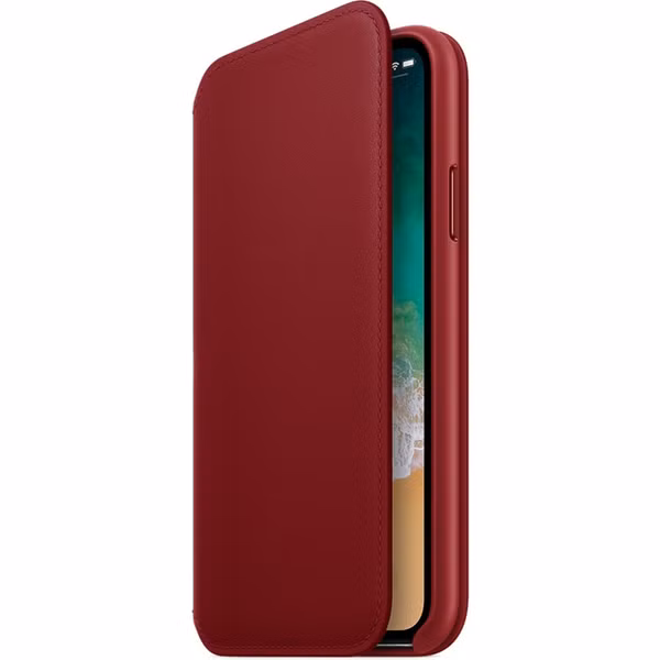 Apple Leather Folio Bookcase Apple iPhone X / Xs - Red