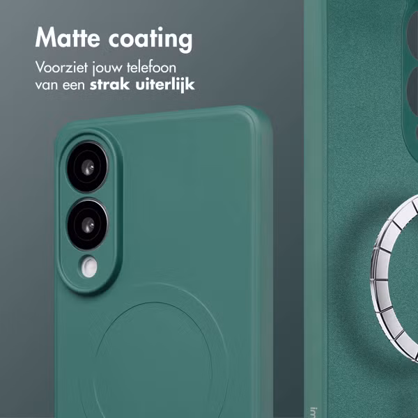 imoshion Color Backcover met MagSafe Samsung Galaxy S25 Edge - Donkergroen