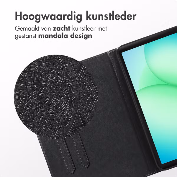 imoshion Mandala Bookcase Samsung Galaxy Tab A11 Plus - Zwart