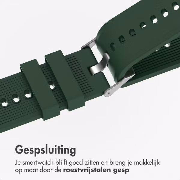 imoshion Siliconen bandje voor de OnePlus Watch 3 / 2 / 2R / Oppo Watch X2 / X - Donkergroen