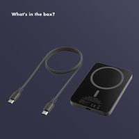 Selencia Vivid Powerbank 5,000 mAh - Wireless Powerbank - MagSafe and Qi - Black / Swirl Black