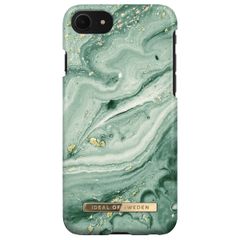 iDeal of Sweden Fashion Backcover Apple iPhone SE (2022 / 2020) / 8 / 7 / 6(s) - Mint Swirl Marble