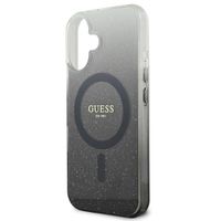 Guess MagSafe IML Glitter Gradient Case Apple iPhone 16 - Zwart