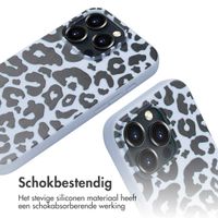 imoshion Siliconen design hoesje met koord Apple iPhone 16 Pro - Animal Lila