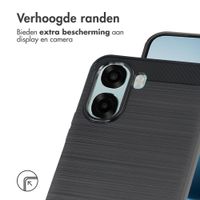 imoshion Brushed Backcover Oppo A6x (4G/5G) - Zwart
