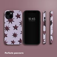 Selencia Vivid Backcover met MagSafe Apple iPhone 14 - Stars Plum Lilac