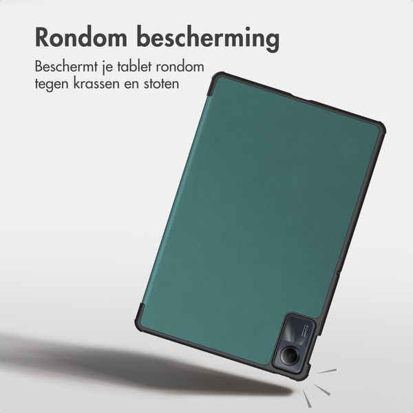 imoshion Trifold Bookcase Xiaomi Redmi Pad SE - Donkergroen