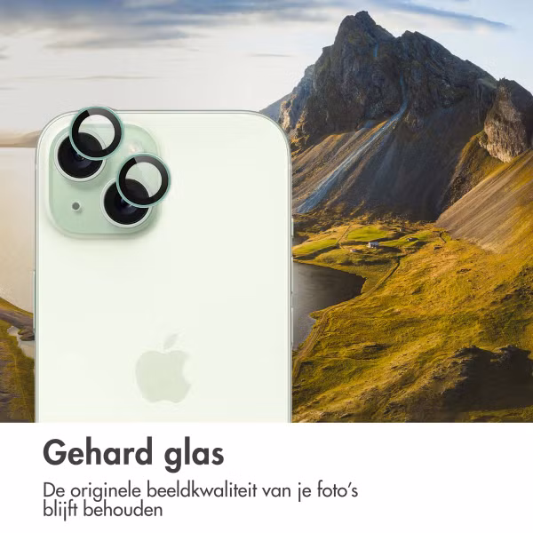 imoshion 2 Pack Camera lens protector Apple iPhone 15 / 15 Plus - Green