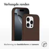 Accezz Liquid Silicone Backcover met MagSafe Apple iPhone 16 Pro - New Tea Brown