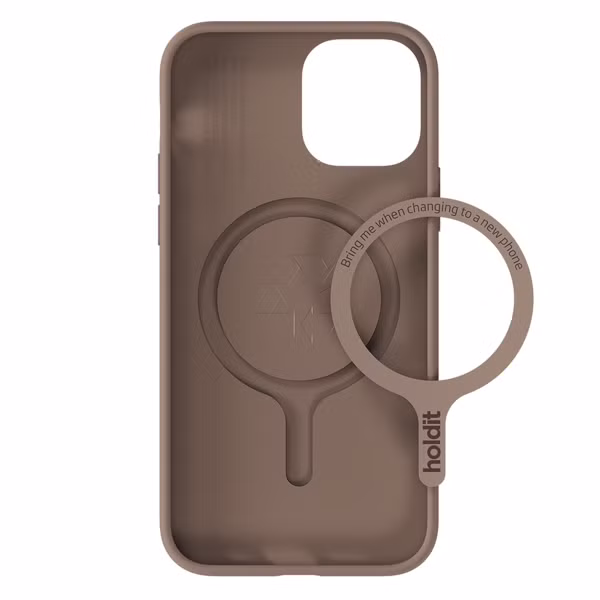 Holdit Soft MagSafe Case Apple iPhone 12 (Pro) - Mocha Brown