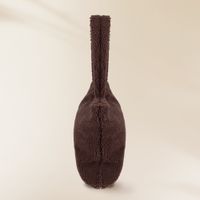 Selencia Zaya Tote Bag - Teddy Laptoptas 16 inch - Choco Brown