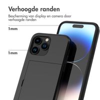 imoshion Backcover met pasjeshouder Apple iPhone 14 Pro Max - Zwart