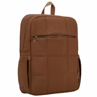 Selencia Vaya Puffy Laptop Rugzak 16 inch - Mocha Brown