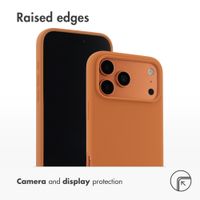 Accezz Liquid Silicone Back Cover with MagSafe Apple iPhone 17 Pro Max - Orange