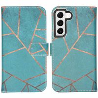 imoshion Design Softcase Bookcase Samsung Galaxy S22 - Blue Graphic