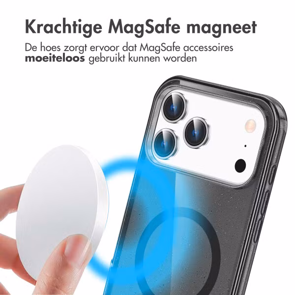 imoshion Sparkle Backcover met MagSafe Apple iPhone 17 Pro Max - Zwart