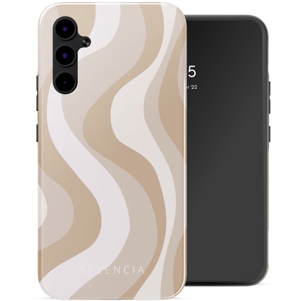 Selencia Vivid Tough Backcover Samsung Galaxy A34 - Desert Waves Beige