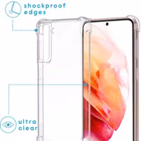 imoshion Backcover met koord Samsung Galaxy S21 - Zwart & Goud