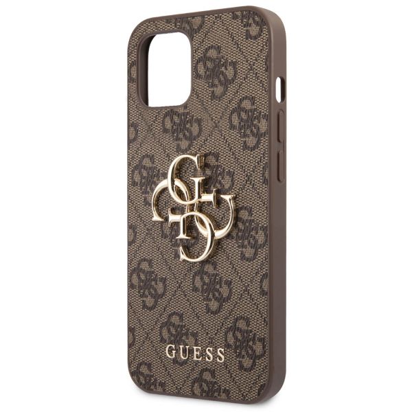 Guess 4G Metal Logo Backcover Apple iPhone 13 - Bruin