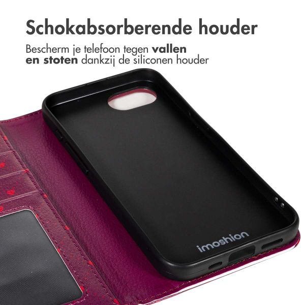 imoshion Design Bookcase Apple iPhone 16e - Crush Check Coral Dust