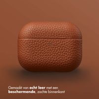 Accezz Echt Leren Case voor de Apple AirPods Pro 3 - Cognac