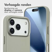 Accezz Leather Bookcase 2-in-1 met MagSafe Apple iPhone 17 Pro - Light Grey