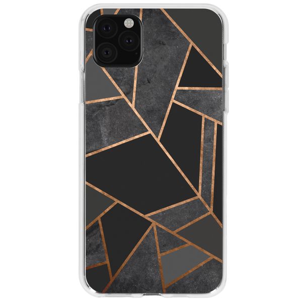 Design Backcover iPhone 11 Pro Max - Grafisch Zwart / Koper