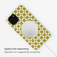 Selencia Vivid Backcover met MagSafe Apple iPhone 15 - Check This Olive