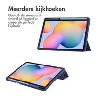 imoshion Trifold Hardcase Bookcase Samsung Galaxy Tab S6 Lite (2020/2022/2024) - Donkerblauw