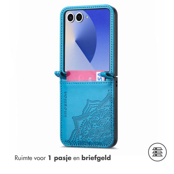 imoshion Mandala Bookcase Samsung Galaxy Z Flip 7 - Turquoise