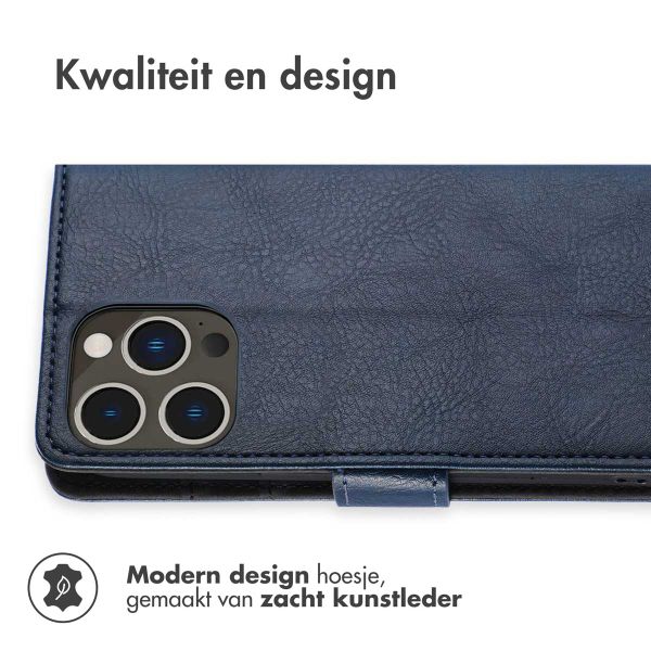 imoshion Luxe Bookcase iPhone 14 Pro - Donkerblauw