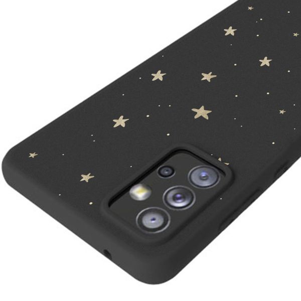 imoshion Design hoesje Samsung Galaxy A72 - Sterren / Zwart