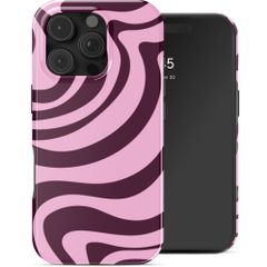 Selencia Vivid Case Apple iPhone 16 Pro - Wavy Swirl Pink Plum