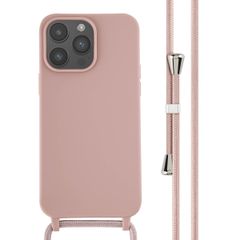 imoshion Siliconen hoesje met koord Apple iPhone 14 Pro Max - Sand Pink