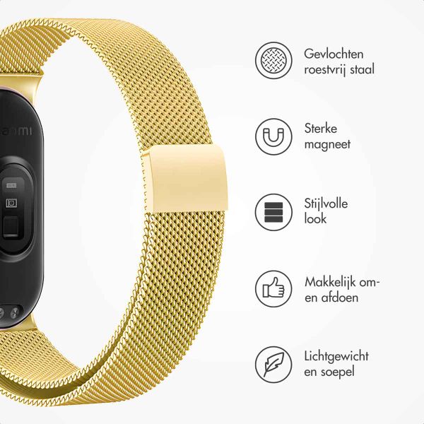 imoshion Milanees magnetisch bandje Xiaomi Smart Band 8 / 9 - Goud