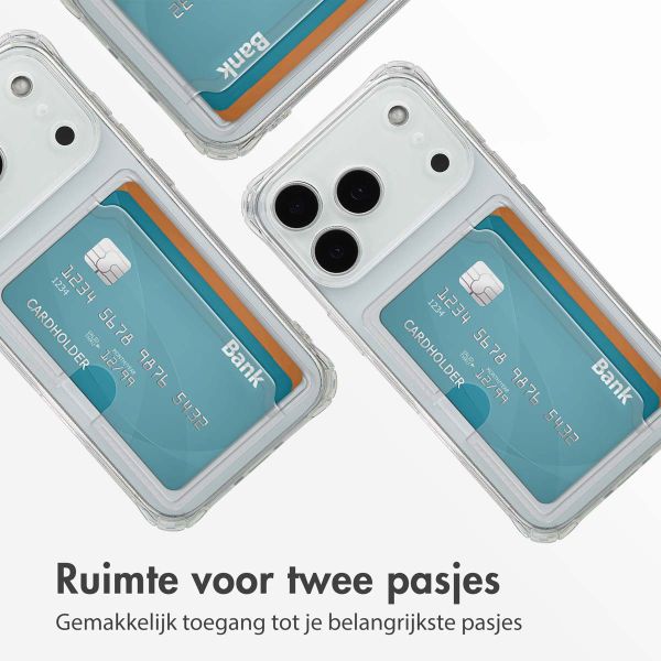 imoshion Softcase Backcover met pasjeshouder Apple iPhone 17 Pro - Transparant