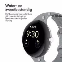 imoshion Siliconen⁺ bandje Google Pixel Watch 3 / 4 (45 mm) - Maat S - Grijs