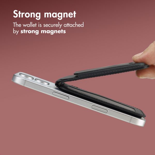 Accezz Leather Wallet with Stand - Compatible with MagSafe and Qi2 - Onyx Black