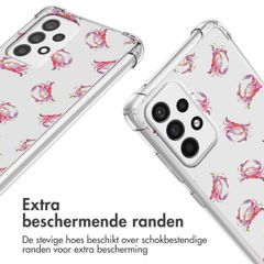 imoshion Design hoesje met koord Samsung Galaxy A52(s) (5G/4G) - Crab Watercolor