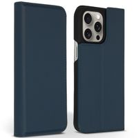 Accezz Premium Leather Slim Bookcase Apple iPhone 15 Pro Max - Donkerblauw