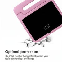 imoshion Kidsproof Design Back Cover with Handle Apple iPad 11 (2025) 11 inch A16 / iPad 10 (2022) 10.9 inch - Red hearts