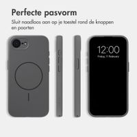 Accezz Grip Backcover met MagSafe Apple iPhone 17e / 16e - Grijs