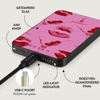 Burga Magnetic Powerbank 5.000 mAh - Geschikt voor MagSafe en Qi2 - Call Me / Gunmetal