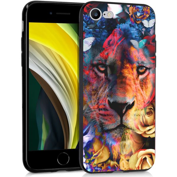 imoshion Design hoesje iPhone SE (2022 / 2020) / 8 / 7 - Jungle - Leeuw