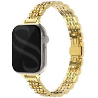 Selencia Slim Steel Jubilee Inspired Link Band Apple Watch | 38/40/41/42 mm - Gold